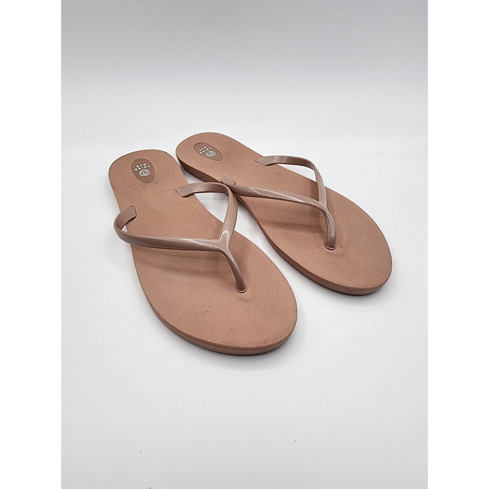 Third Oak Journey Flip Flops Tan Nude Sandal Made in USA Size 9